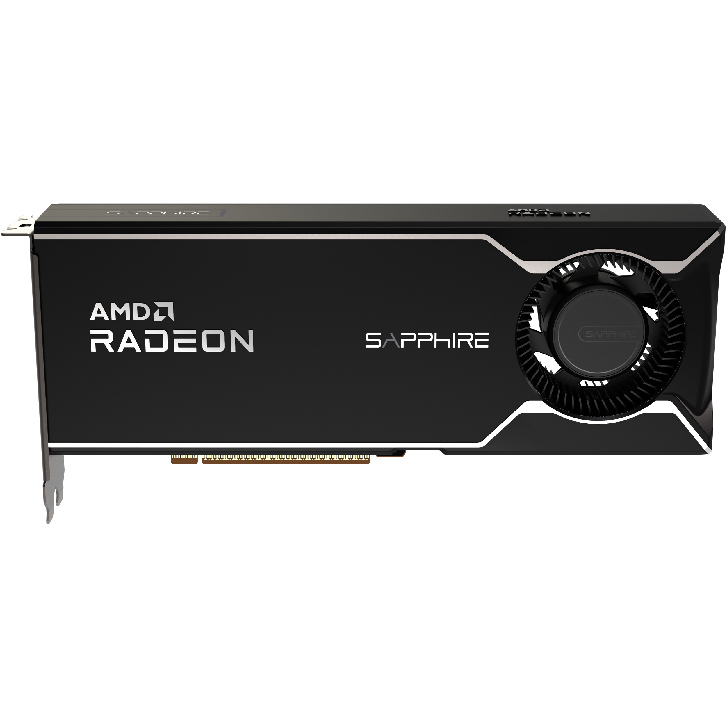 A large main feature product image of SAPPHIRE Radeon R9700 AI PRO 32GB GDDR6 