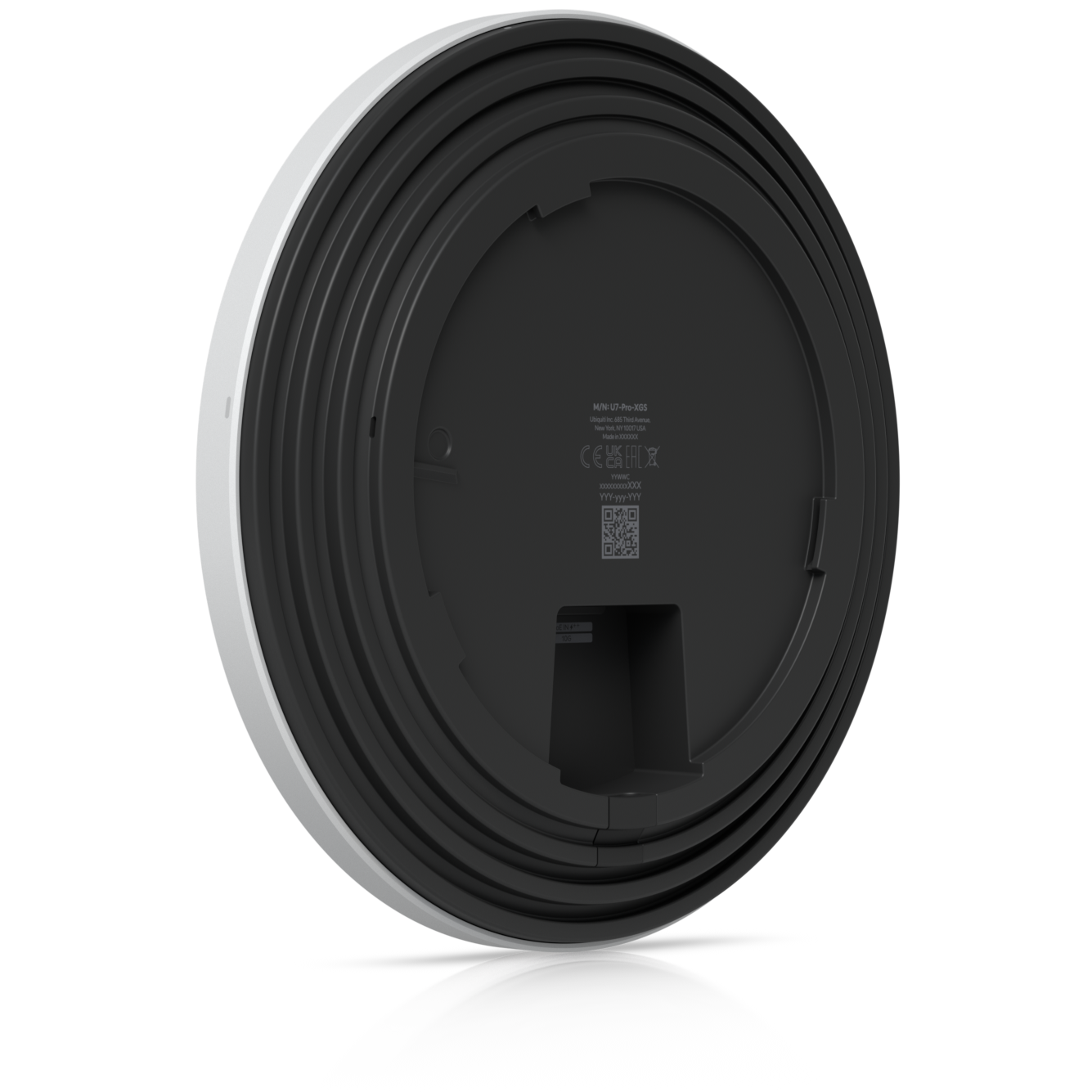 A large main feature product image of Ubiquiti UniFi U7 Pro XGS Wi-Fi 7 Wireless Access Point