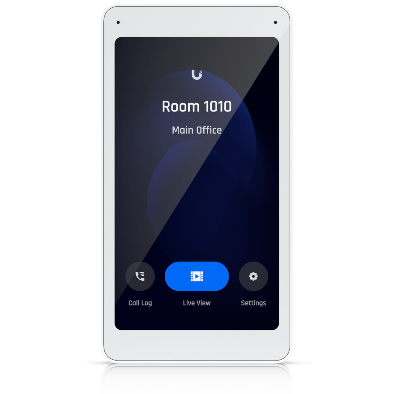 A large main feature product image of Ubiquiti UniFi Intercom Viewer
