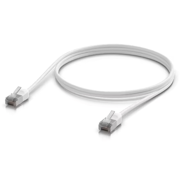 A large main feature product image of Ubiquiti Premium Ultra-Thin Rugged Shielded Outdoor Cat6A Patch Cable - 1m