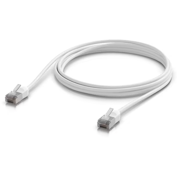 A large main feature product image of Ubiquiti Premium Ultra-Thin Rugged Shielded Outdoor Cat6A Patch Cable - 3m