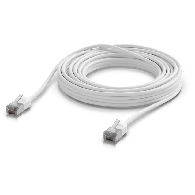 A large main feature product image of Ubiquiti Premium Ultra-Thin Rugged Shielded Outdoor Cat6A Patch Cable - 8m
