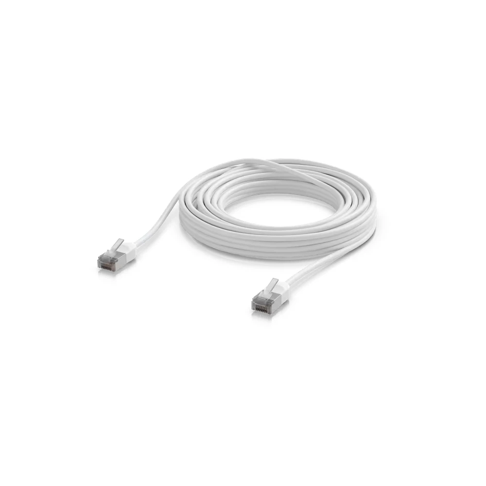 A large main feature product image of Ubiquiti Premium Ultra-Thin Rugged Shielded Outdoor Cat6A Patch Cable - 8m