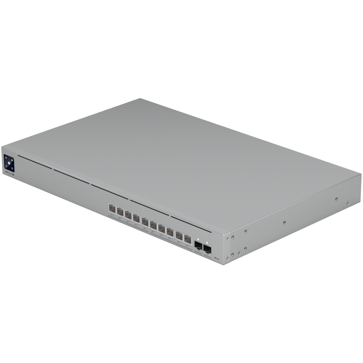 A large main feature product image of Ubiquiti UniFi Pro XG 10-Port Layer 3 Switch w/ PoE
