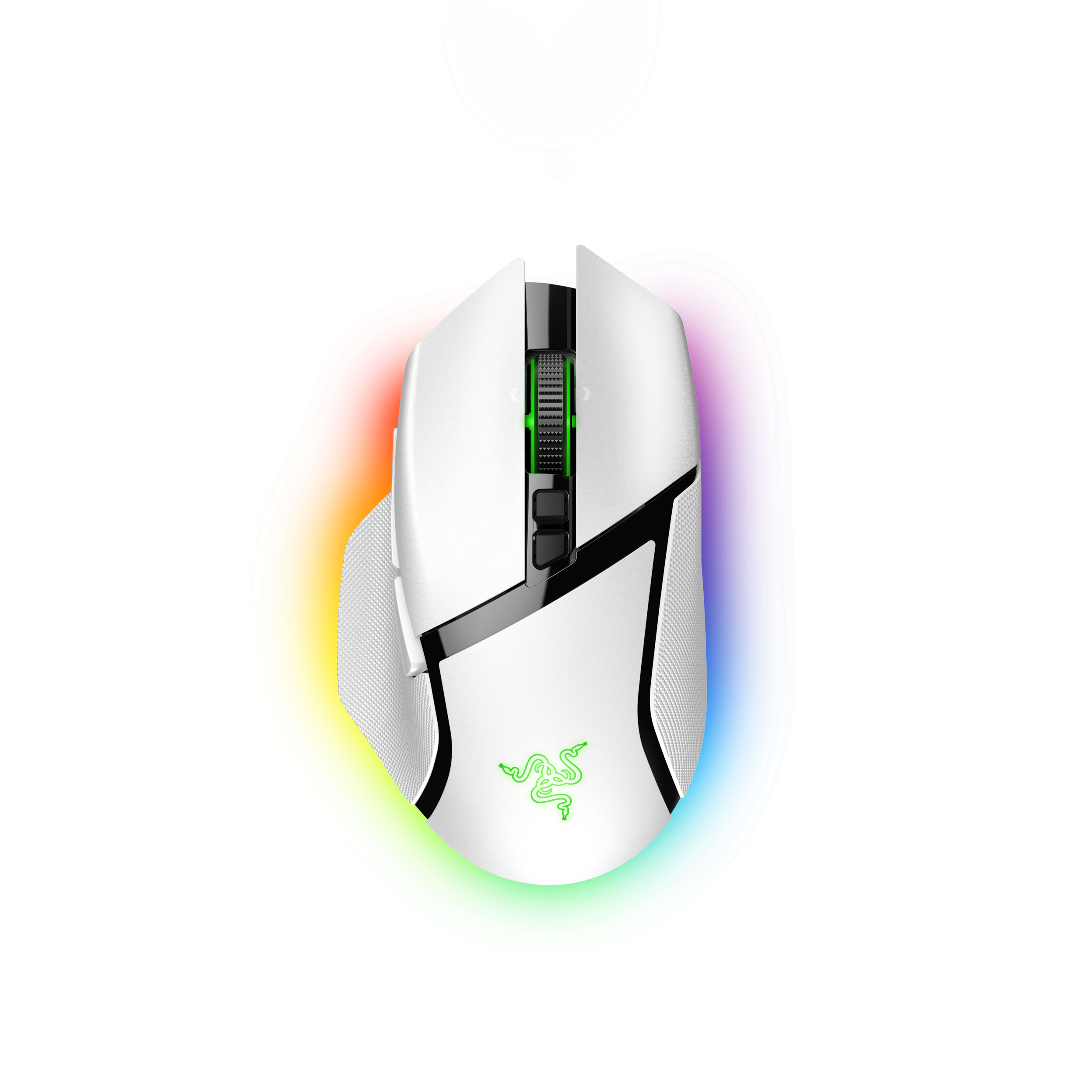 A large main feature product image of EX-DEMO Razer Basilisk V3 Pro - Ergonomic Wireless Gaming Mouse (White)