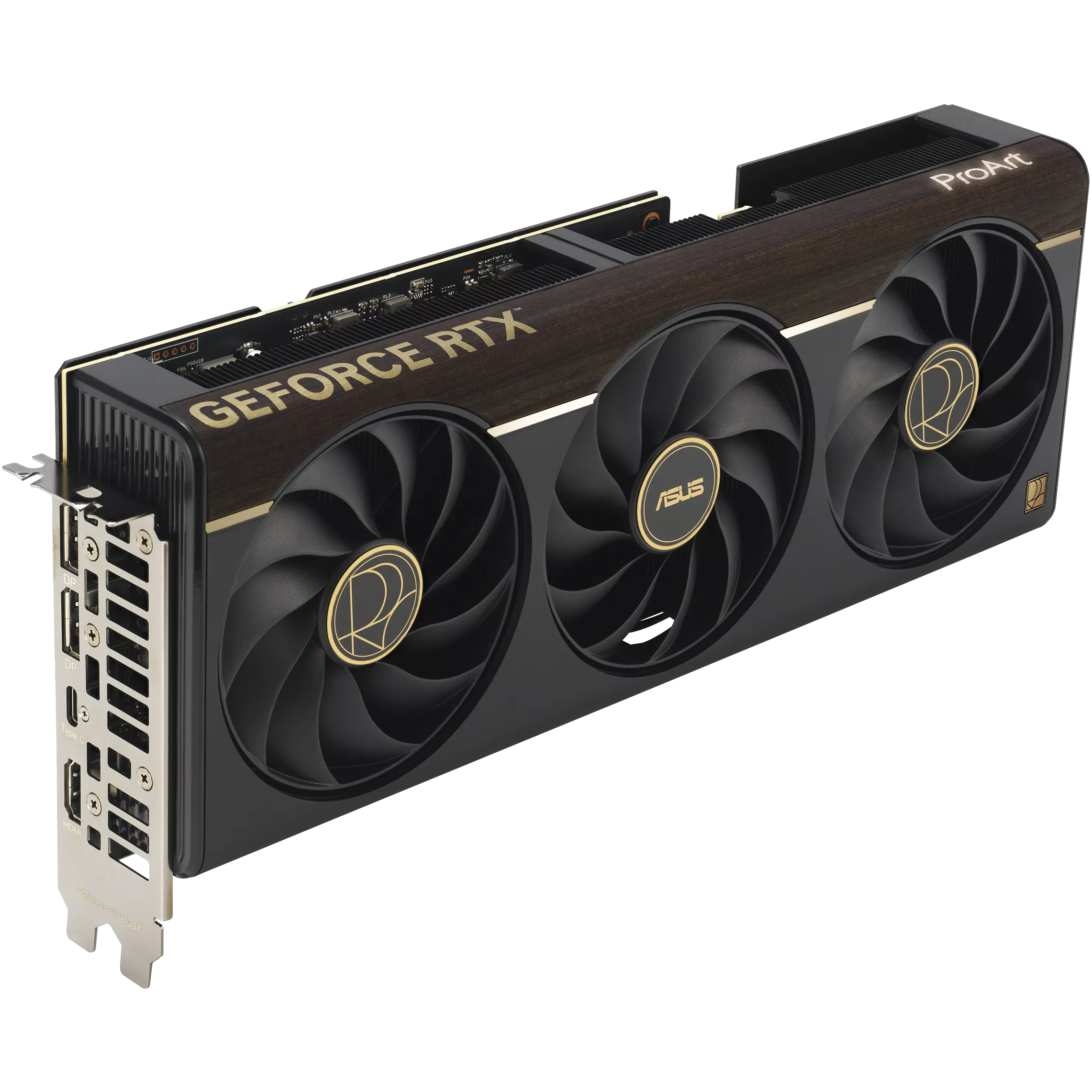 A large main feature product image of ASUS GeForce RTX 5080 ProArt 16GB GDDR7