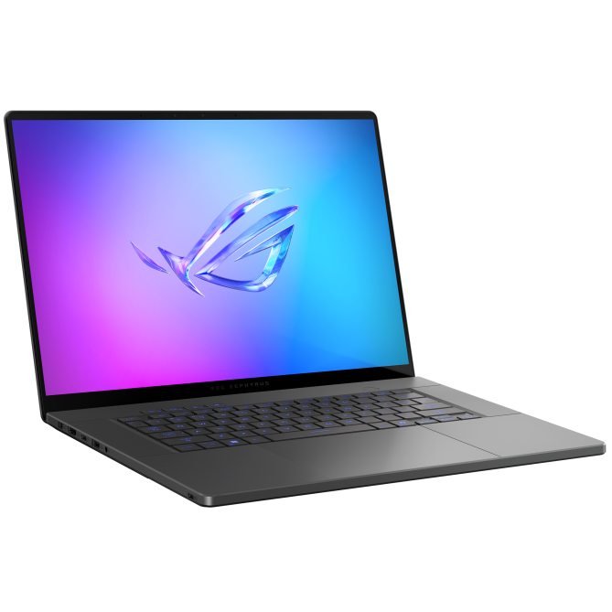 A large main feature product image of ASUS ROG Zephyrus G16 (GA605) - 16" 2.5K 240Hz OLED, Ryzen AI 7 350, RTX 5060, 32GB/1TB - WIn 11 Gaming Notebook