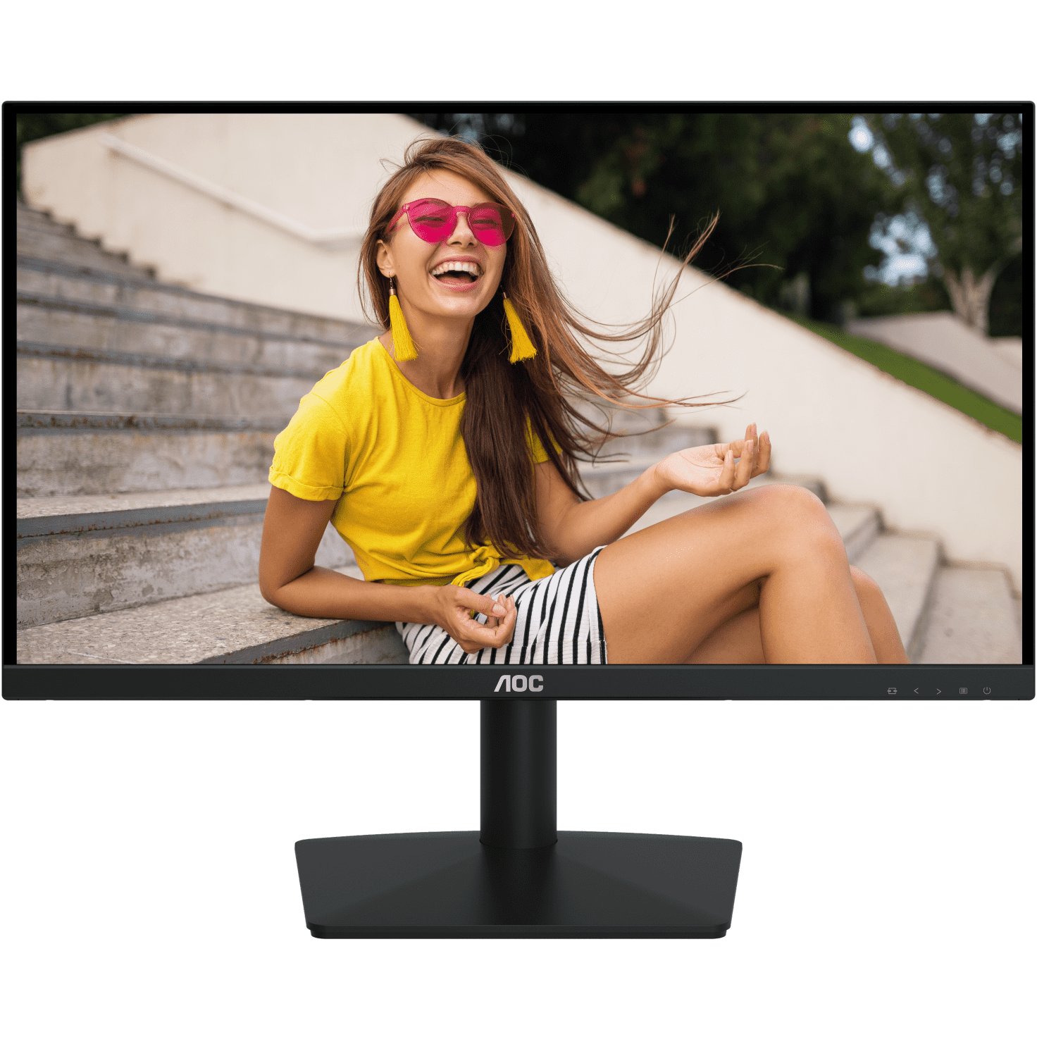 A large main feature product image of AOC 24B15H3 23.8" 1080p 120Hz 1ms IPS Monitor