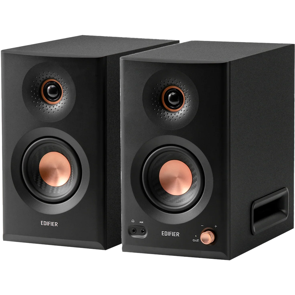 A large main feature product image of Edifier MR5 Tri-amped Powered Studio Monitor Speakers (Black)