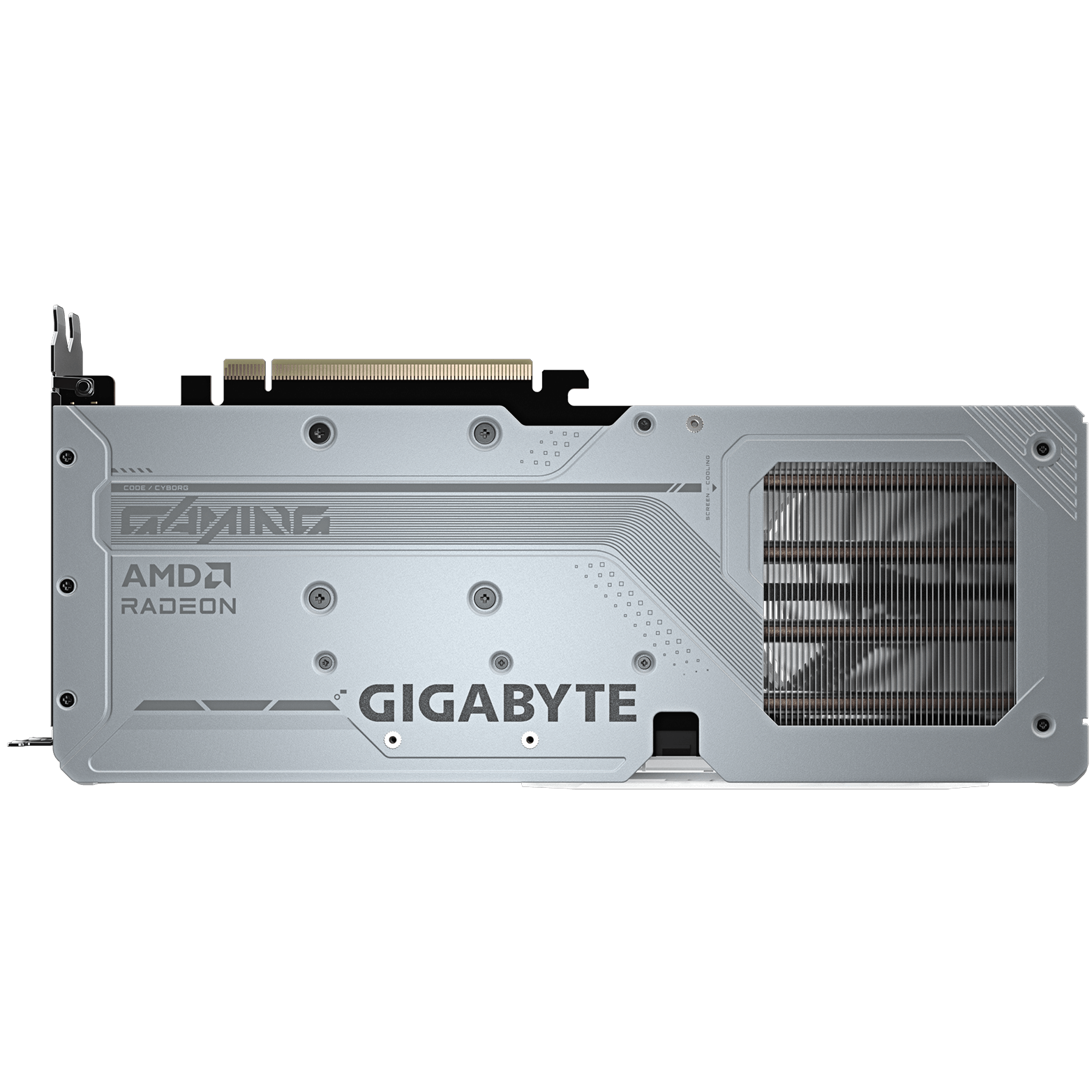 A large main feature product image of Gigabyte Radeon RX 9060 XT Gaming Ice OC 16GB GDDR6