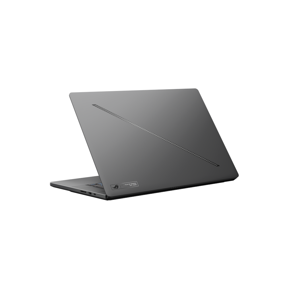 A large main feature product image of ASUS ROG Zephyrus G16 (GA605) - 16" 2.5K 240Hz OLED, Ryzen AI 7 350, RTX 5070, 32GB/2TB - Win 11 Gaming Notebook