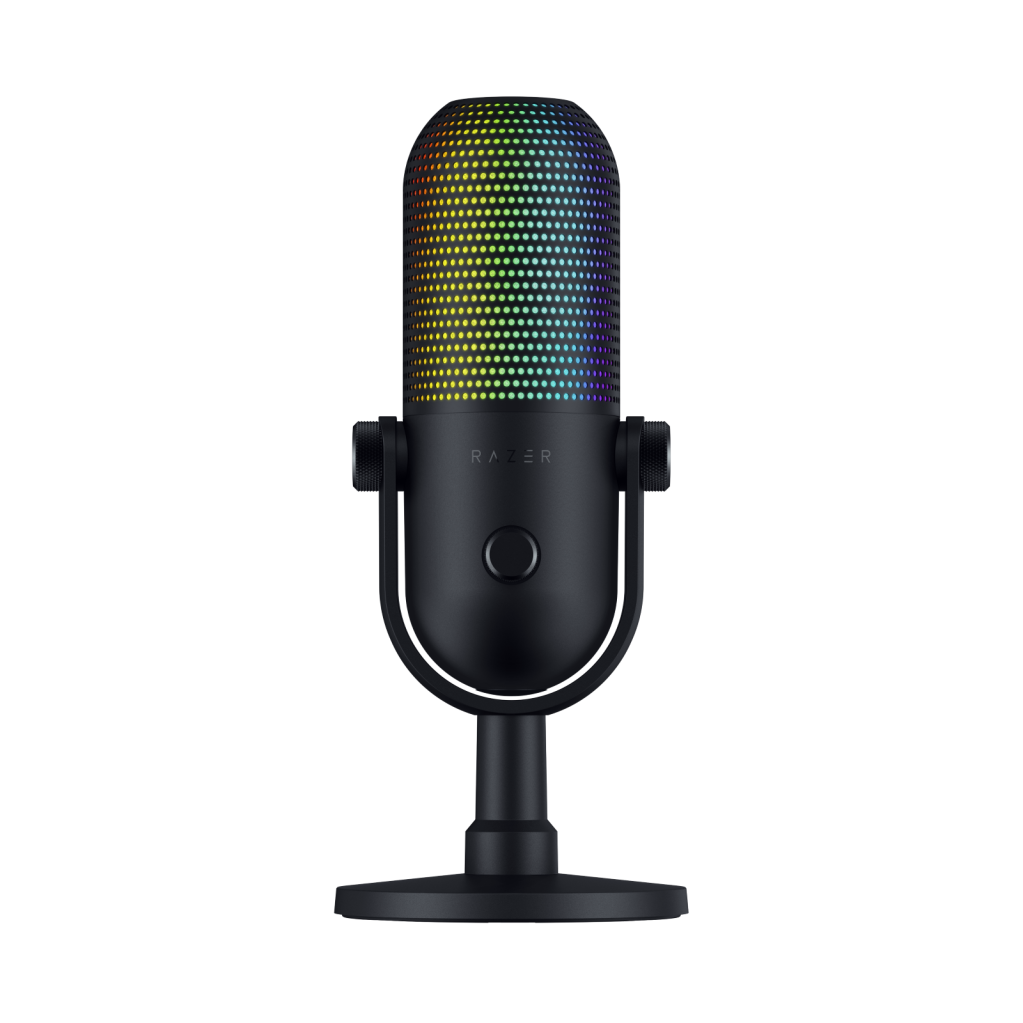 A large main feature product image of EX-DEMO Razer Seiren V3 Chroma - RGB USB Microphone with Tap-to-Mute