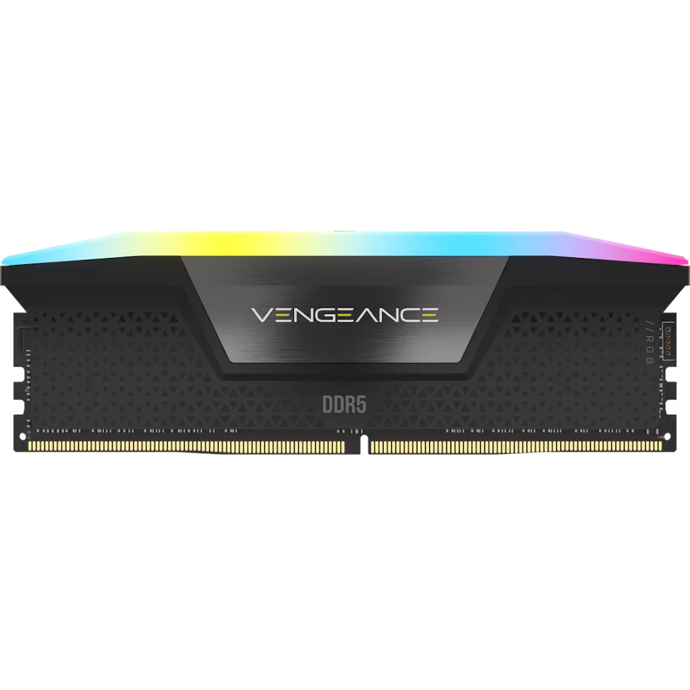 A large main feature product image of Corsair Vengeance RGB 16GB Kit (2x8GB) XMP DDR5-5200 C40