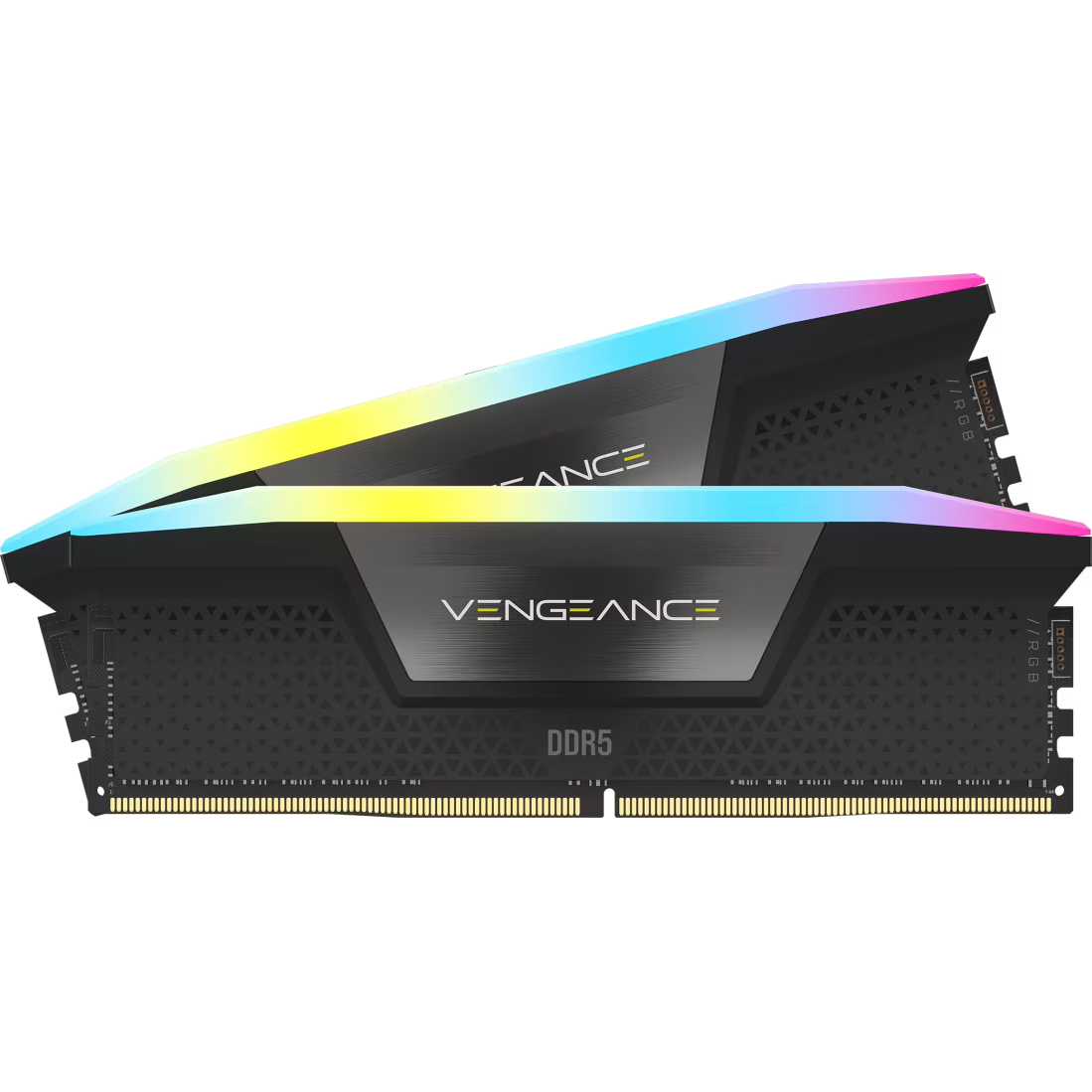 A large main feature product image of Corsair Vengeance RGB 16GB Kit (2x8GB) XMP DDR5-5200 C40