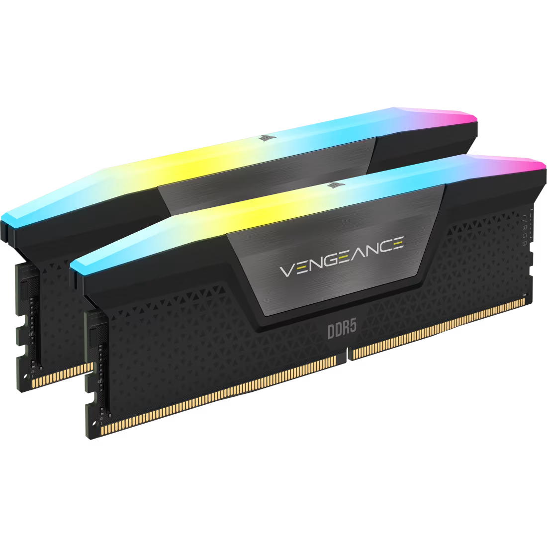 A large main feature product image of Corsair Vengeance RGB 16GB Kit (2x8GB) XMP DDR5-5200 C40