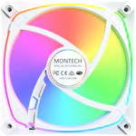 A small tile product image of Montech AX120 PRO 120mm ARGB PWM Fan 3-Pack (White)