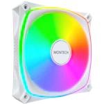 A small tile product image of Montech AX120 PRO 120mm ARGB PWM Fan 3-Pack (White)