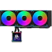 A product image of Lian Li HydroShift II LCD-S 360CL - 360mm ARGB AIO Liquid CPU Cooler (Black)