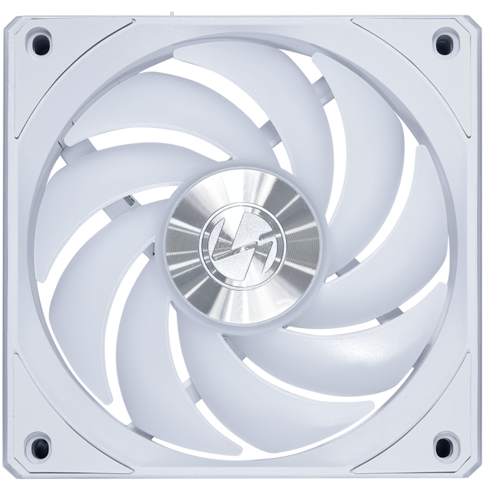 A large main feature product image of Lian Li UNI FAN CL120 Wireless - 120mm Modular Fan 3-Pack w/ Controller (White)