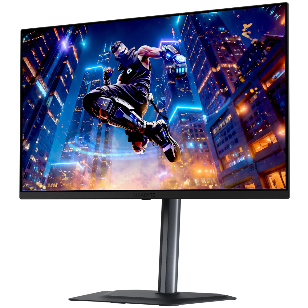 A large main feature product image of Gigabyte MO27Q3 OLED - 27" 1440p 360Hz 0.03ms Gaming Monitor