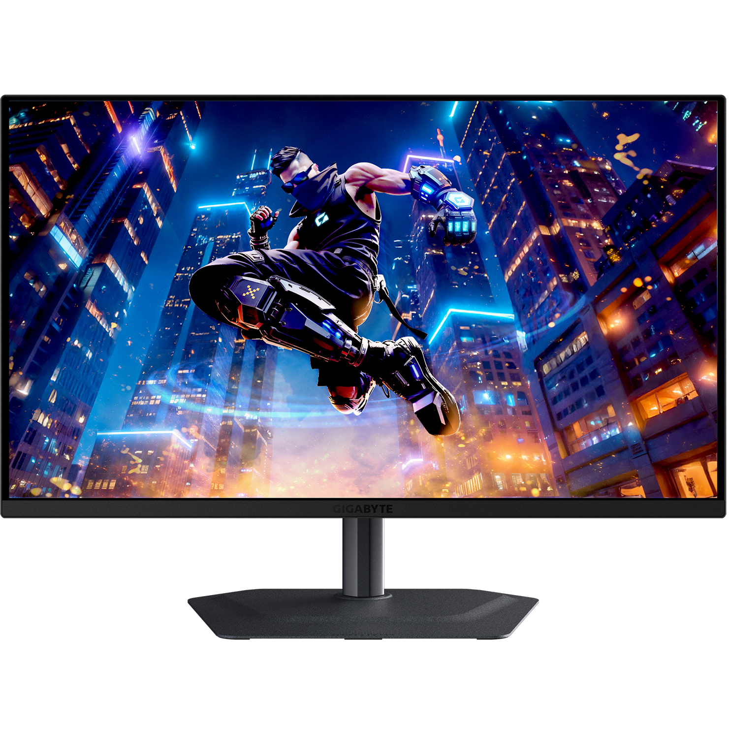 A large main feature product image of Gigabyte MO32U2 - 32" 4K 2160p 240Hz 0.03ms QD-OLED Gaming Monitor 