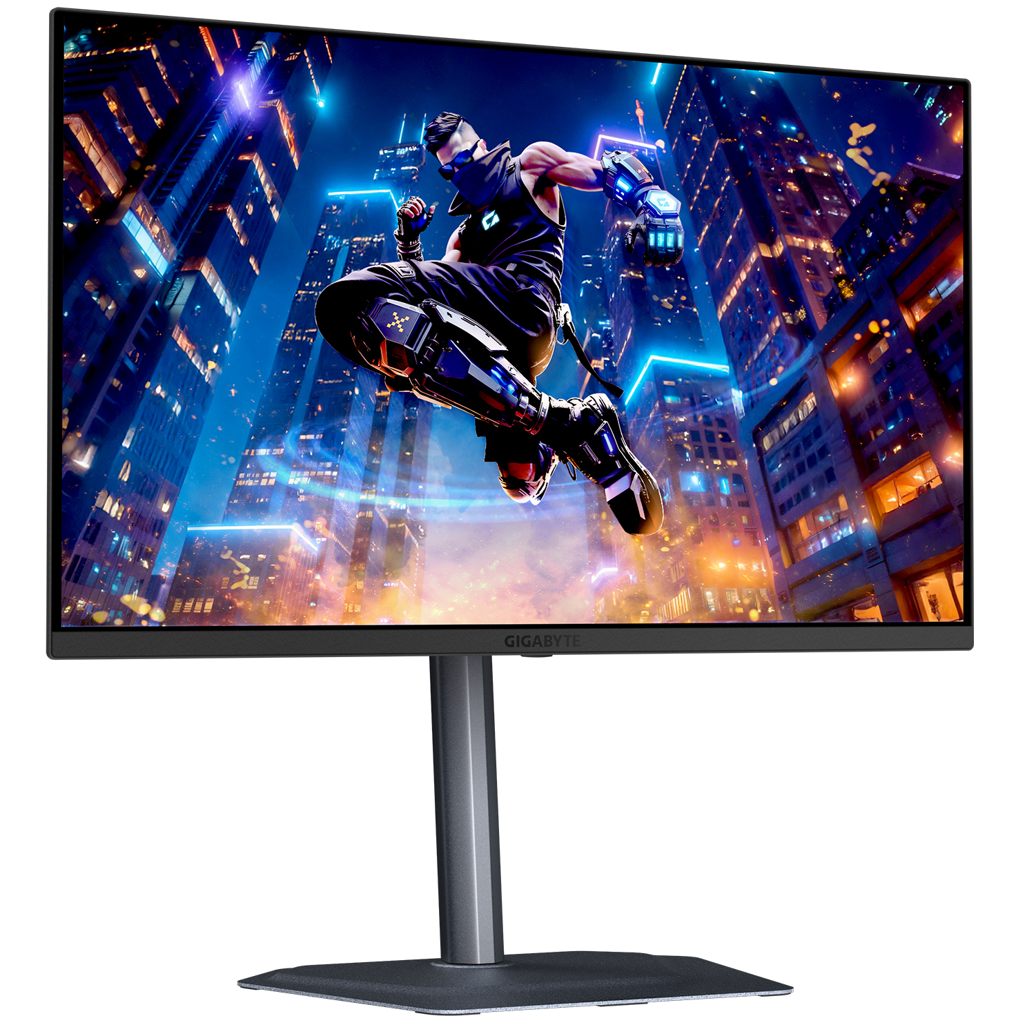 A large main feature product image of Gigabyte MO32U2 - 32" 4K 2160p 240Hz 0.03ms QD-OLED Gaming Monitor 
