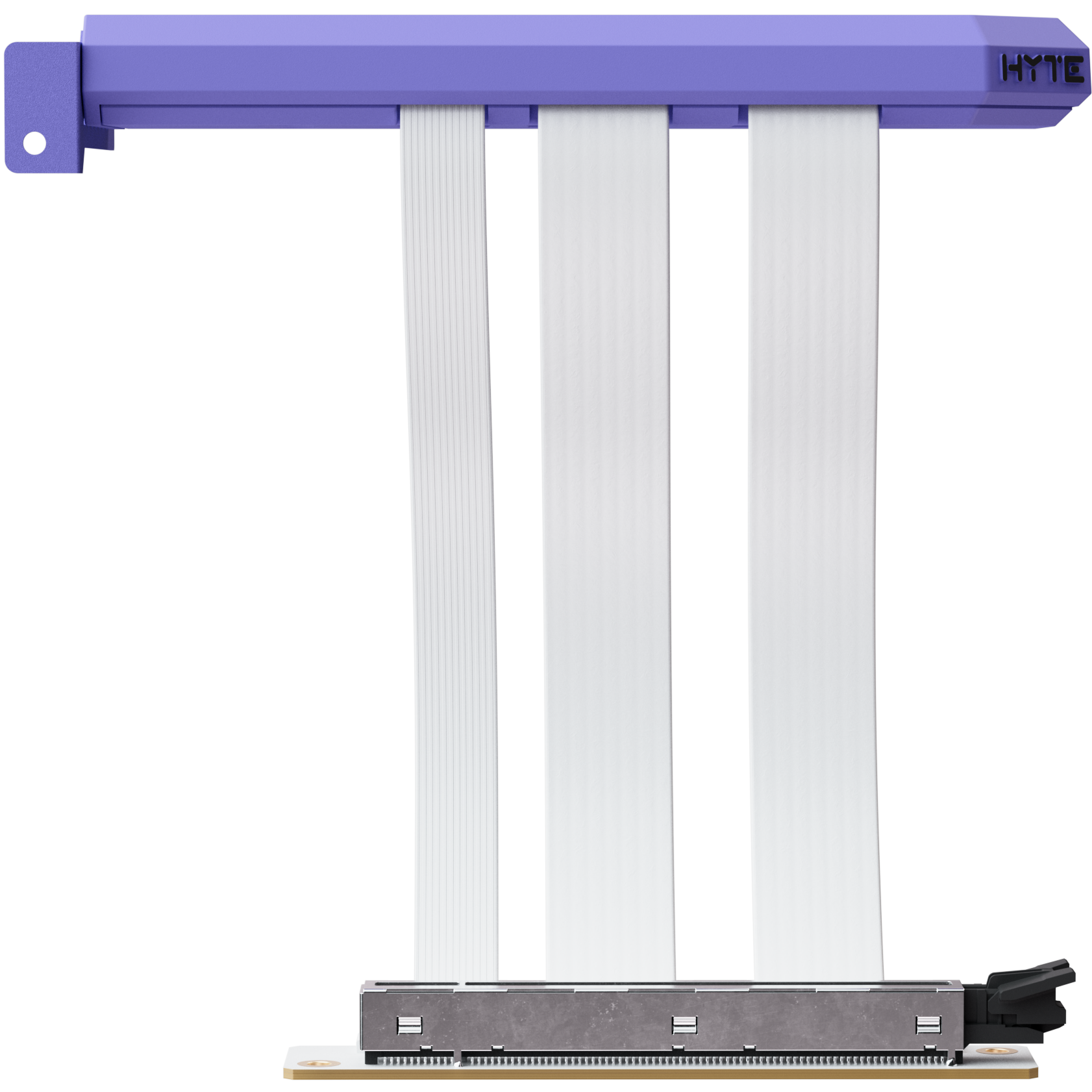 A large main feature product image of HYTE PCIe 5.0 Hyper Riser Cable for Y-Series Cases (Taro Milk)