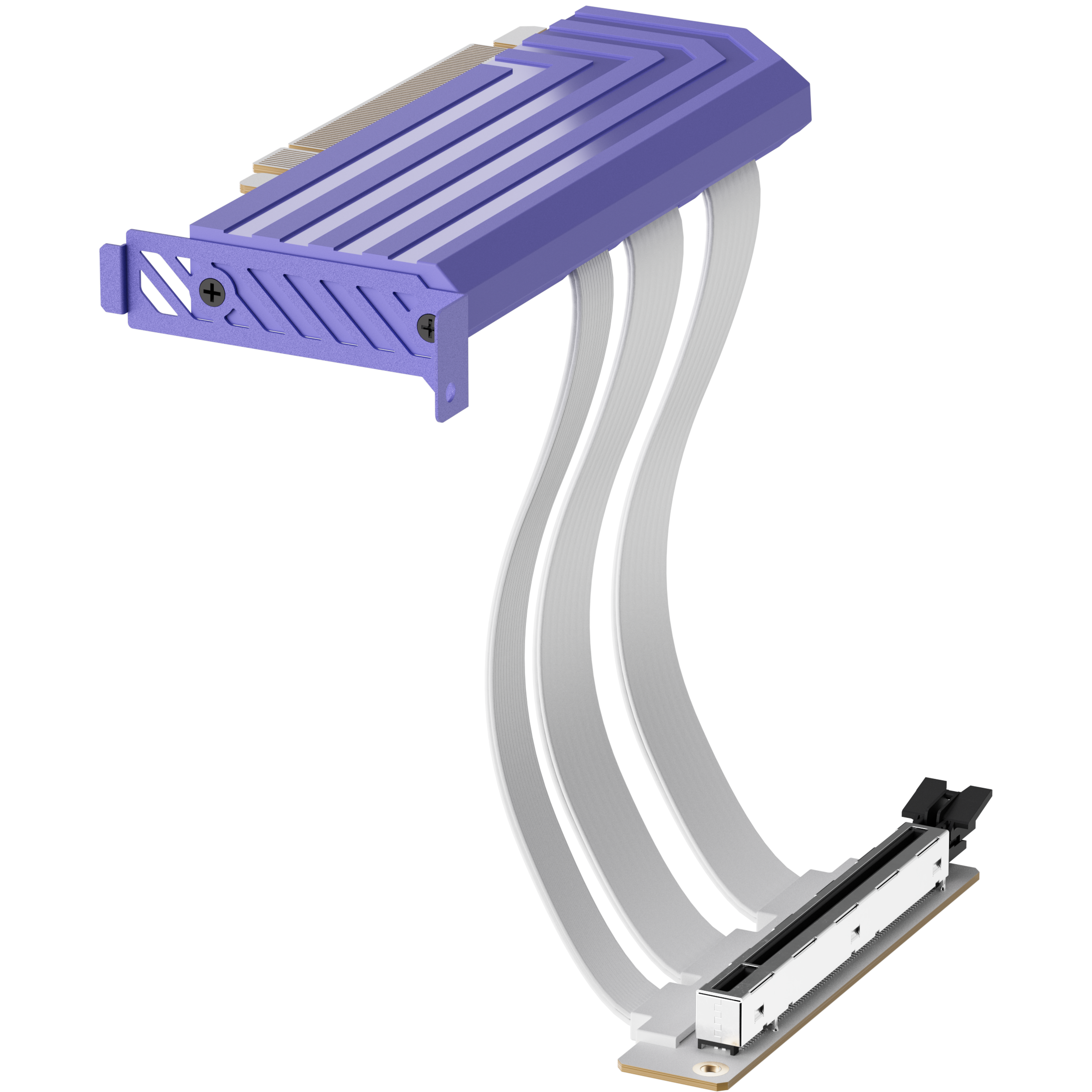 A large main feature product image of HYTE PCIe 5.0 Hyper Riser Cable for Y-Series Cases (Taro Milk)