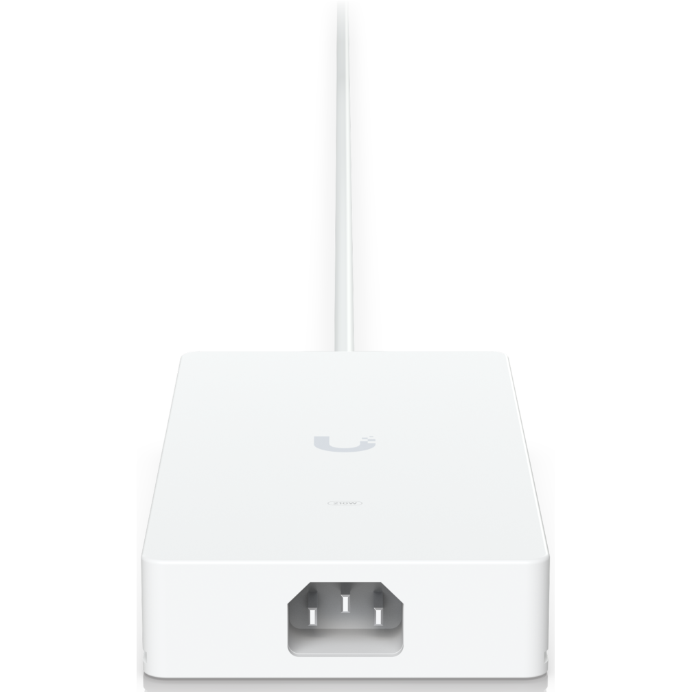 A large main feature product image of Ubiquiti UniFi AC Power Adapter 210W