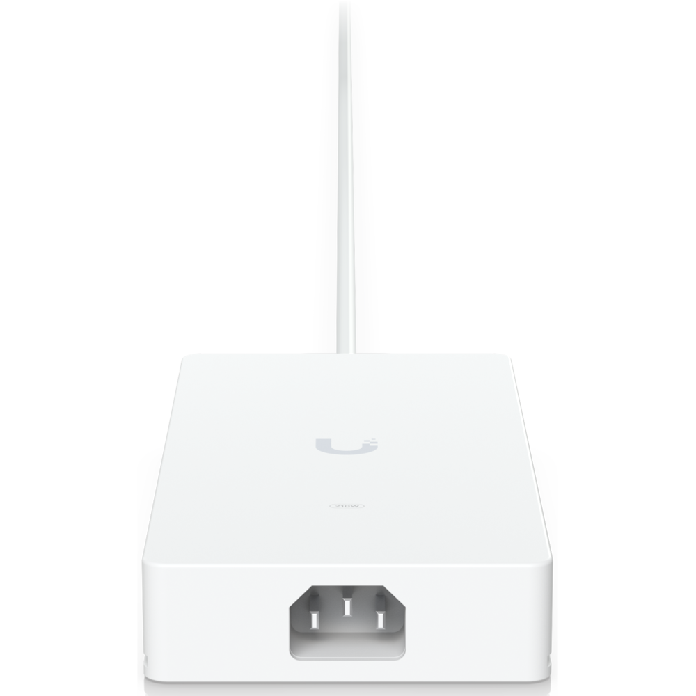 A large main feature product image of Ubiquiti UniFi AC Power Adapter 210W