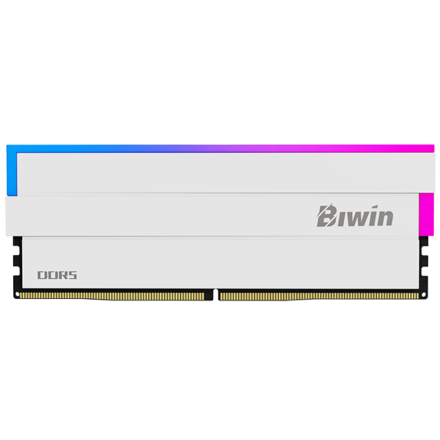 A large main feature product image of BIWIN Black Opal 32GB Kit (2x16GB) DDR5-6000 C30 - White