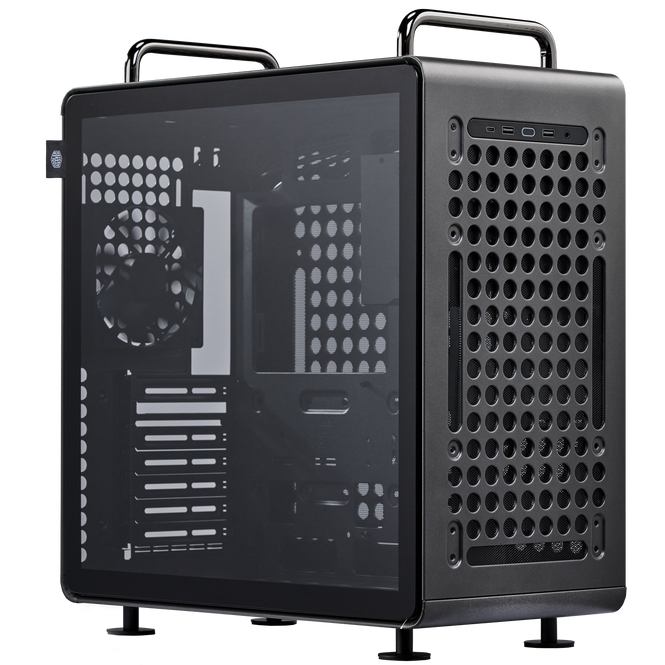 A large main feature product image of Cooler Master Qube 540 Mid Tower Case (Stardust Iron)