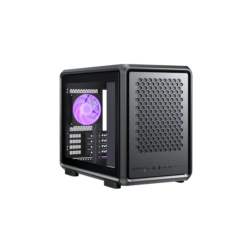 A large main feature product image of Cooler Master MasterFrame 400 Mesh Modular Micro Tower Case (Black)