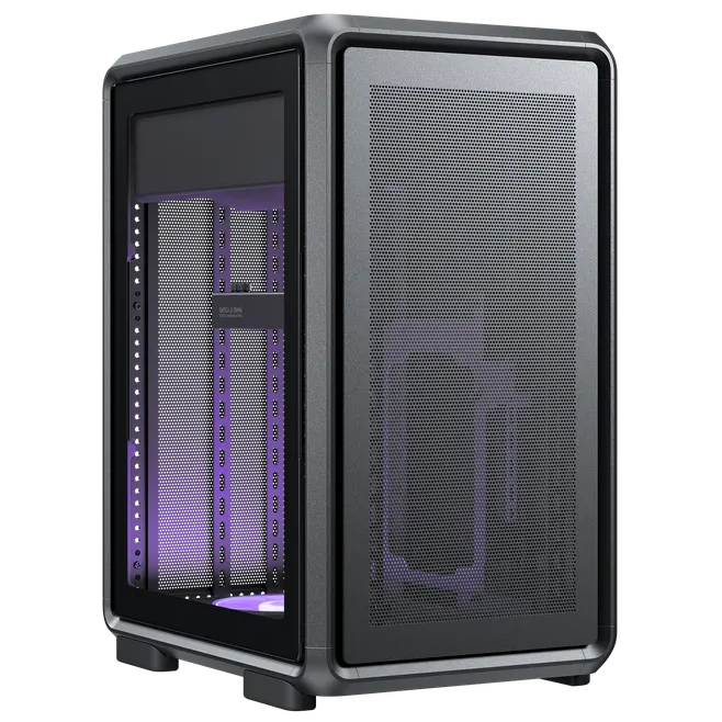 A large main feature product image of Cooler Master MasterFrame 400 Mesh Modular Micro Tower Case (Black)
