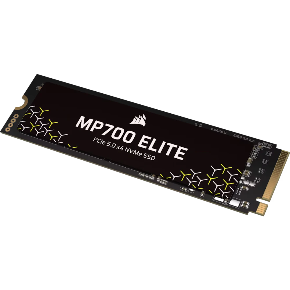 A large main feature product image of Corsair MP700 ELITE PCIe Gen5 NVMe M.2 SSD - 4TB
