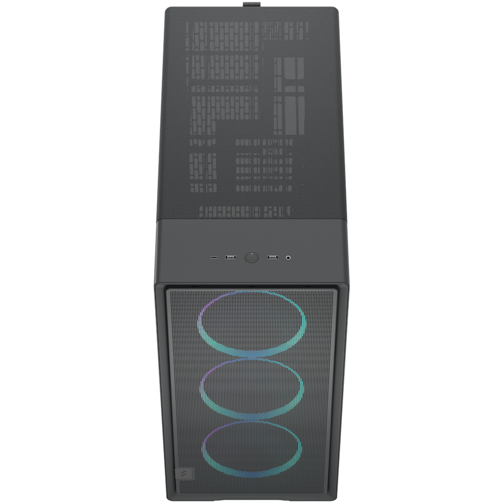 A large main feature product image of Fractal Design Epoch XL TG RGB Full Tower Case (Black)
