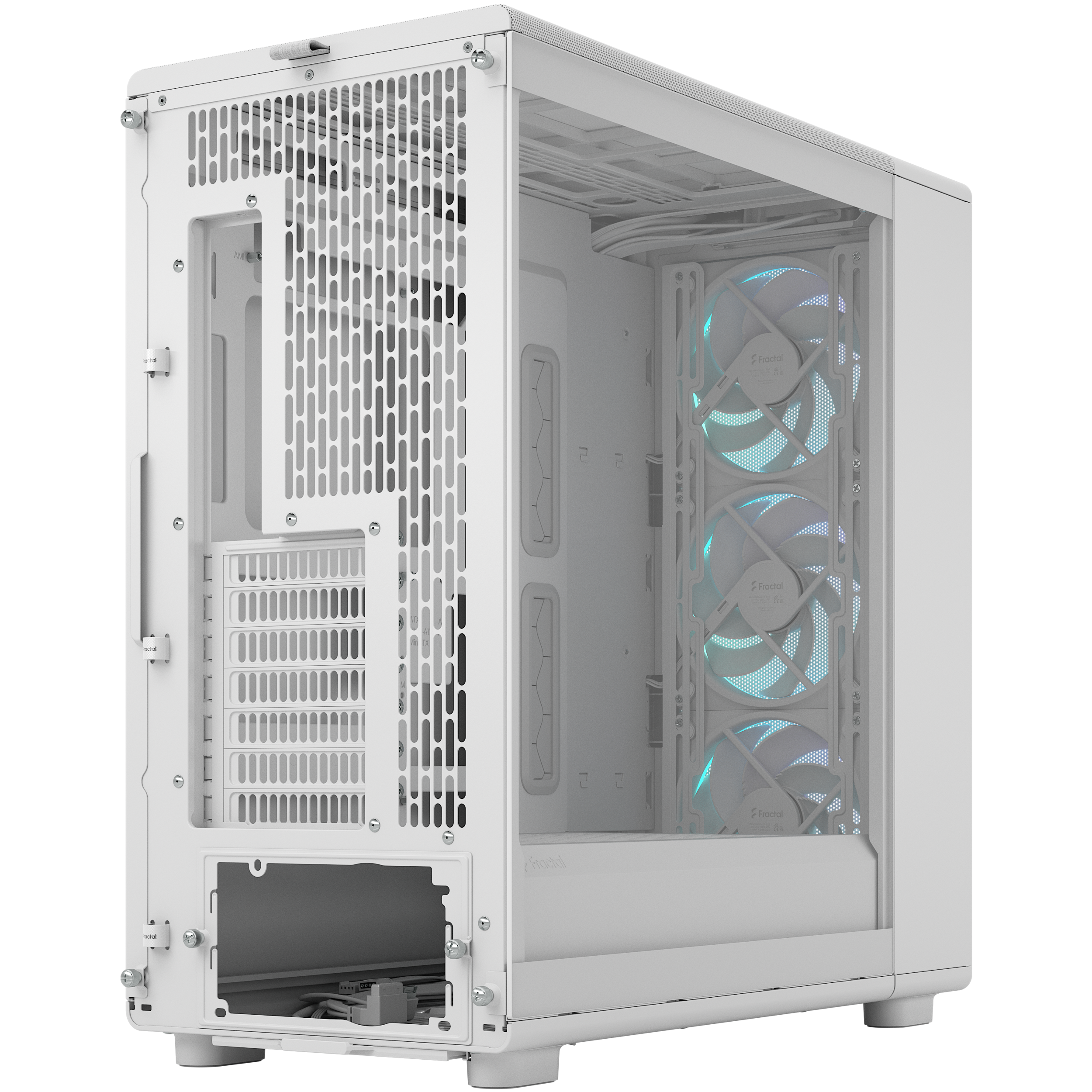 A large main feature product image of Fractal Design Epoch XL TG RGB Full Tower Case (White)