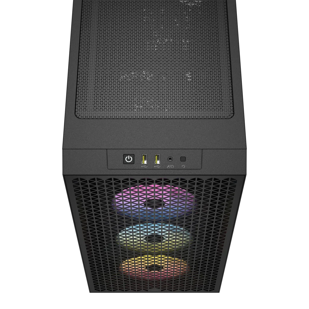 A large main feature product image of EX-DEMO Corsair 3000D RGB Airflow - Mid Tower Case (Black)