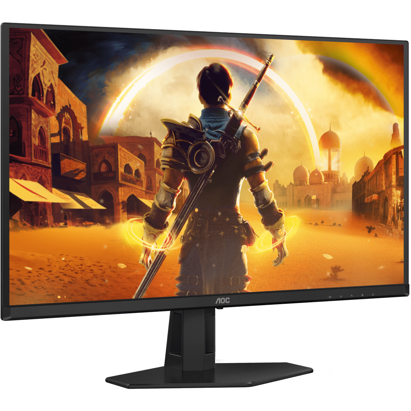 A large main feature product image of AOC Q27G40ZDF - 27" 1440p 240Hz 0.03ms 	QD-OLED Monitor