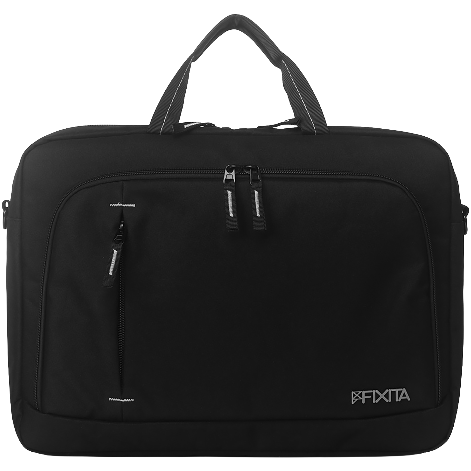 A large main feature product image of Fixita Urban 18.4" Black Messenger Notebook Bag