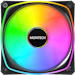 A product image of Montech RX120 PRO 120mm ARGB PWM Reverse Blade Fan (Black)