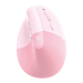 A product image of EX-DEMO Fantech Comfy W195R Vertical Ergonomic Office Rechargeable Wireless Mouse - Pink