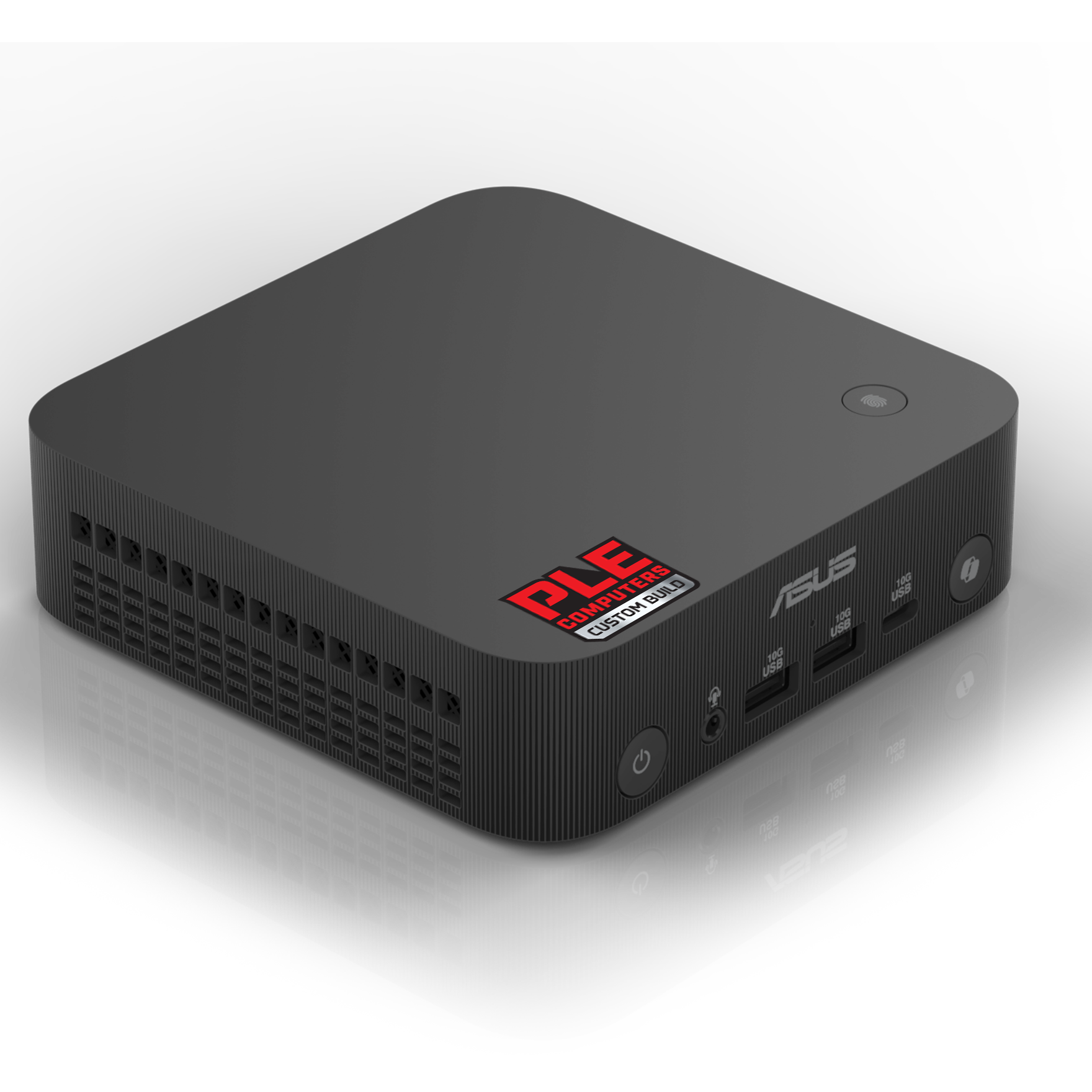 A large main feature product image of PLE Mini PC AMD Ryzen Ai 5 Home 16GB/1TB Prebuilt Ready To Go