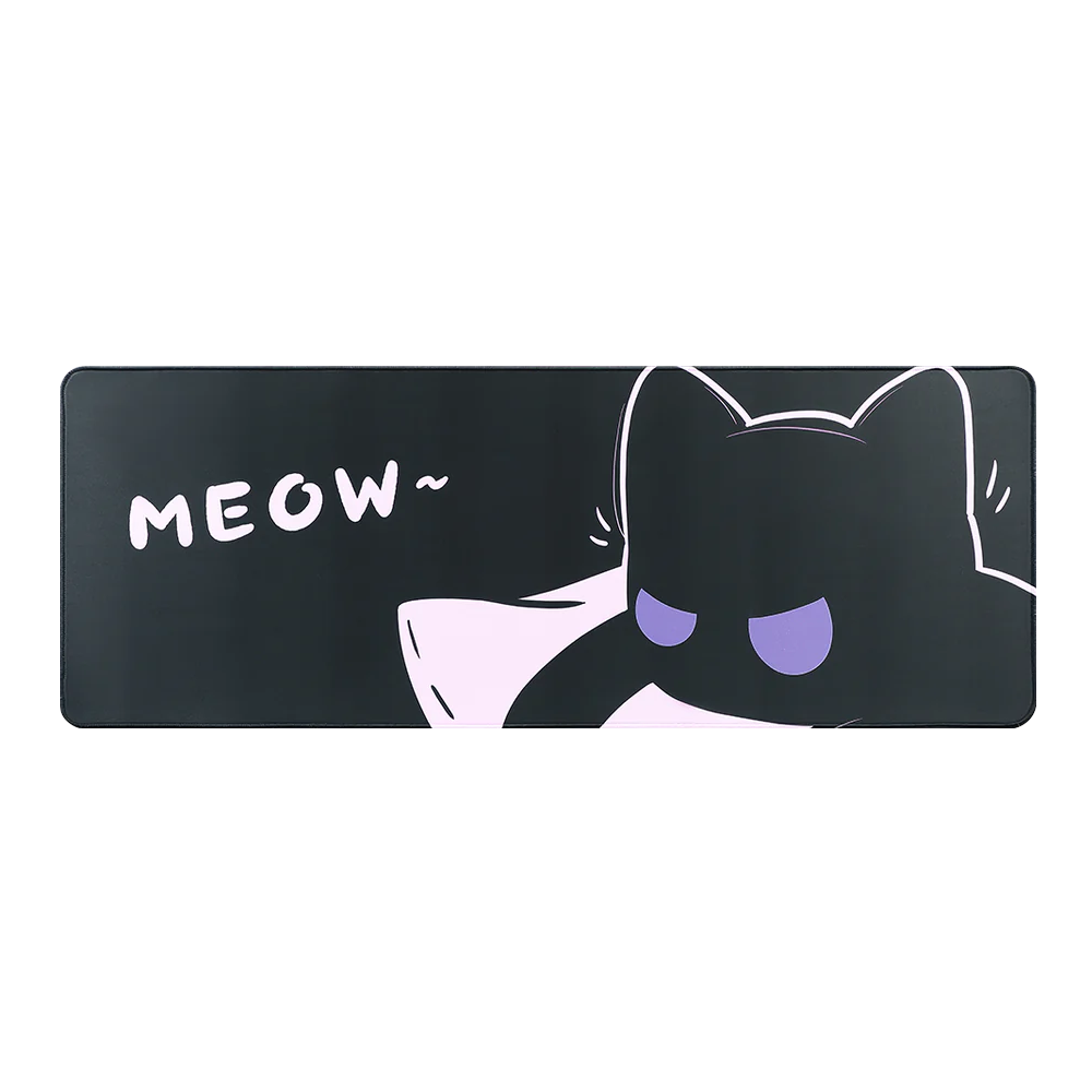 A large main feature product image of YUNZII Oversized Cartoon Kitten Desk Mat Mousepad (Cool Cat)