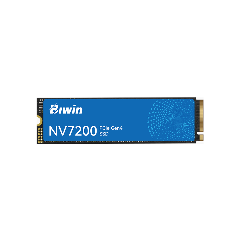 A large main feature product image of BIWIN NV7200 PCIe Gen4 NVMe M.2 SSD - 2TB