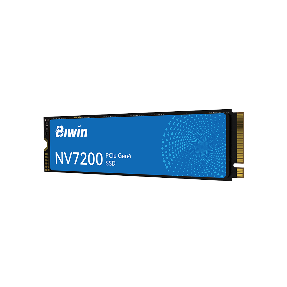A large main feature product image of BIWIN NV7200 PCIe Gen4 NVMe M.2 SSD - 2TB