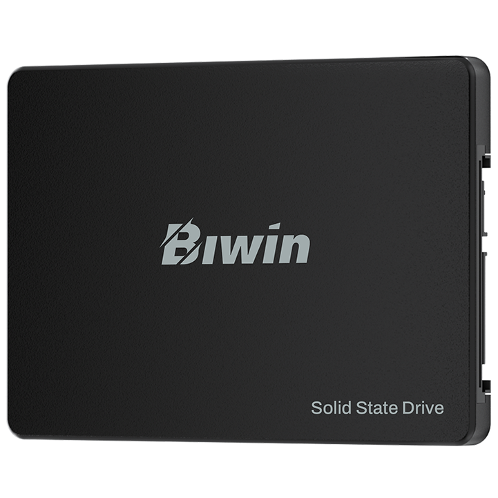 A large main feature product image of BIWIN M100 SATA III 2.5" SSD - 512GB