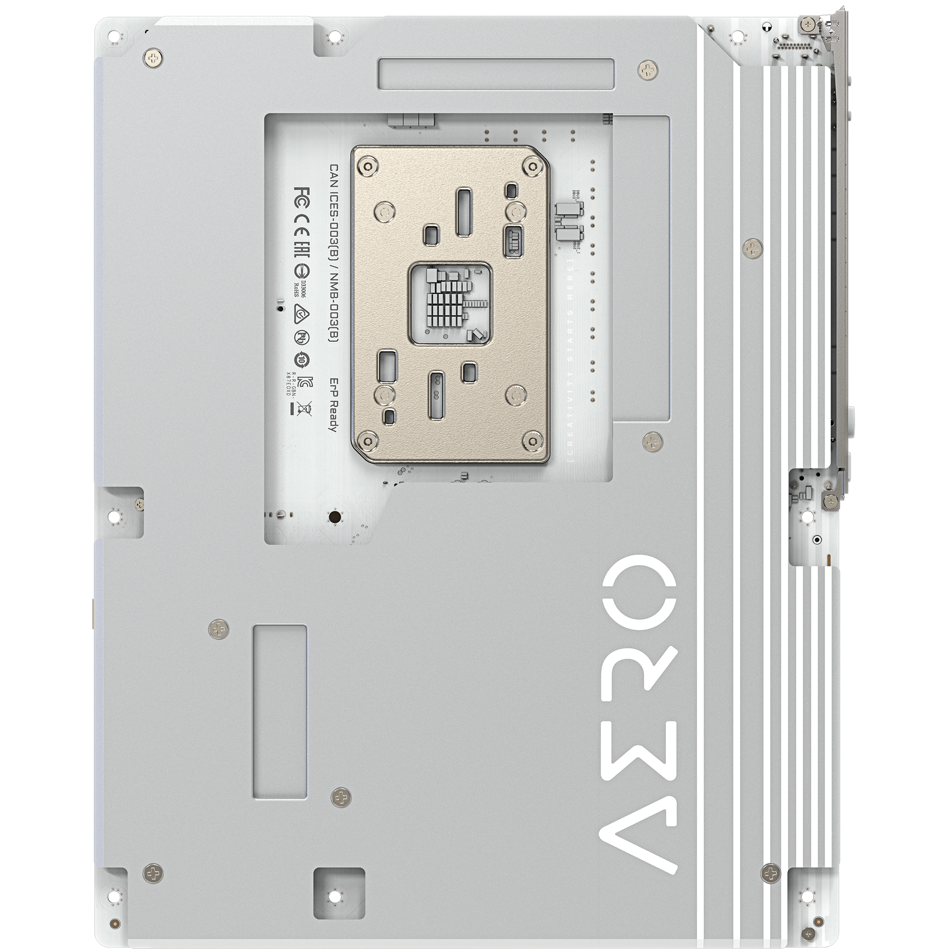 A large main feature product image of Gigabyte X870E Aero X3D Wood AM5 ATX Desktop Motherboard