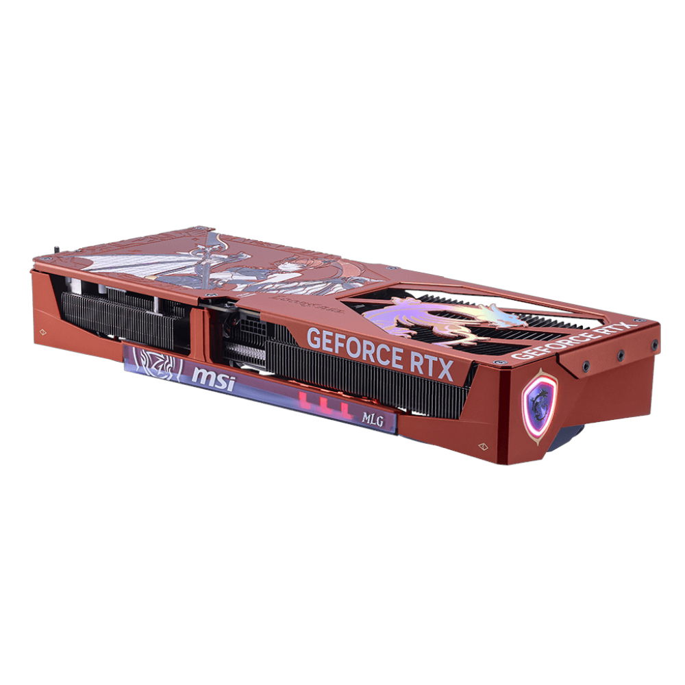 A large main feature product image of MSI GeForce RTX 5070 Ti Gaming Trio OC 16GB GDDR7 - MLG Edition