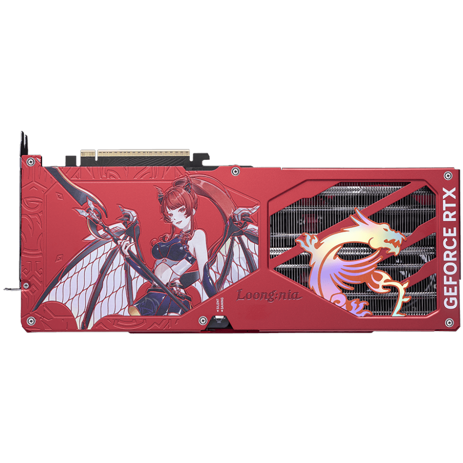 A large main feature product image of MSI GeForce RTX 5070 Ti Gaming Trio OC 16GB GDDR7 - MLG Edition